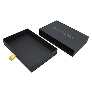 Custom Packaging Gift Jewelry Drawer Paper Box with Ribbon