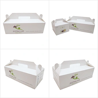 Cutom paper cake box with transparent window