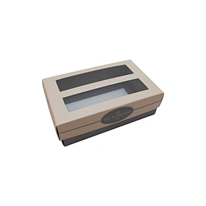 wholesale custom dessert cookie box biscuit paper boxes rectangle bakery cake box with Transparent window