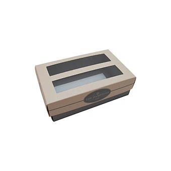 wholesale custom dessert cookie box biscuit paper boxes rectangle bakery cake box with Transparent window