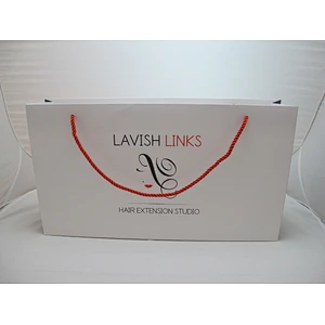 Custom White Prited Luxury Paper Bag
