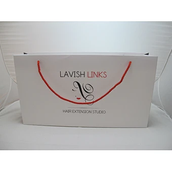 Custom White Prited Luxury Paper Bag