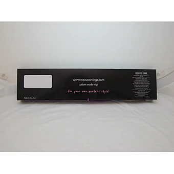 Cheap Price Custom Braid Hair Extension Paper Wig Boxes Packaging With Ribbon