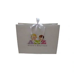 Eco-Friendly Wholesale Children Custom Printed Paper Bag with Handles and Ribbon