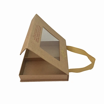Brown Kraft Paper Shoe Box with Window