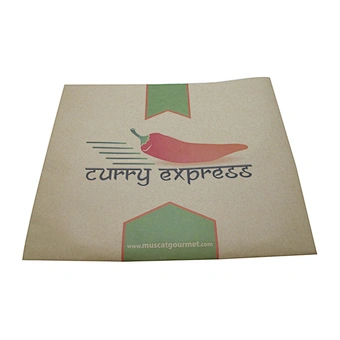 Custom Wholesale Food Packing Take out Paper Bag without Handle
