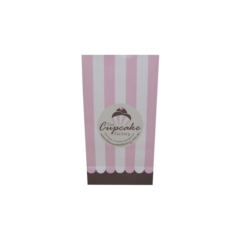 Eco-Friendly Wholesale Custom Bakery Packing Paper Bags without Handles