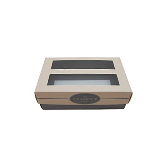 wholesale custom dessert cookie box biscuit paper boxes rectangle bakery cake box with Transparent window