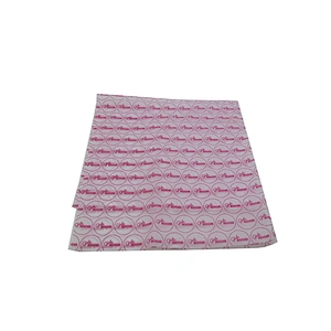 High Quality Wholesale Custom Gift Packing paper Logo print Pink Wrapping Tissue Paper for garments