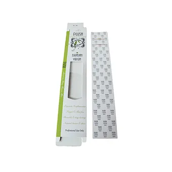 New Top-rated 300g White Cardboard Matt lamination Custom Hair Extension Box with Window