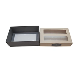 wholesale custom dessert cookie box biscuit paper boxes rectangle bakery cake box with Transparent window