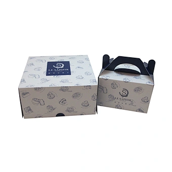 Custom small Cake Box cookie Packaging Boxes Printing your logo cake boxes with Handle