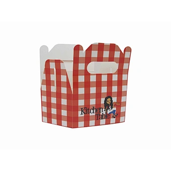 Cutom paper cake box with logo printing bakery packaging box with handle