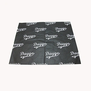 Customised Print Branded Logo tissue paper Gift Clothing Black Packaging Tissue Wrapping Paper for Shoes