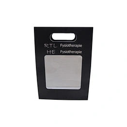 Wholesale Custom Eco-Friendly Die-Cut Black Paper Bag with Window