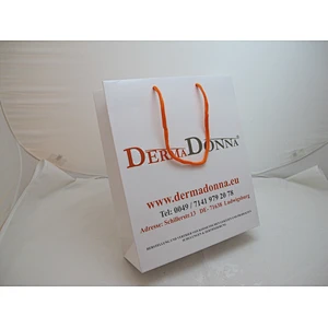 Wholesale White Paper Bag Printed Gift Bag With Cotton Rope