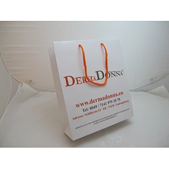 Wholesale White Paper Bag Printed Gift Bag With Cotton Rope