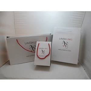 Custom White Prited Luxury Paper Bag
