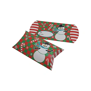 Eco-friendly Custom Christmas Pillow Gift Packing Boxes with Logo