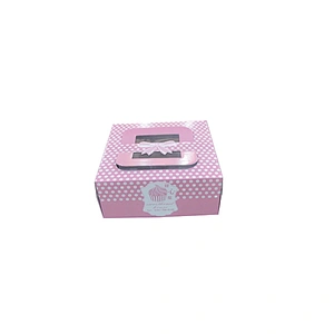 Supplier custom cake box logo printing cake boards with clear window