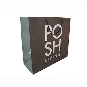 Eco-Friendly Wholesale Kraft Paper Shopping Paper Bag with Handles