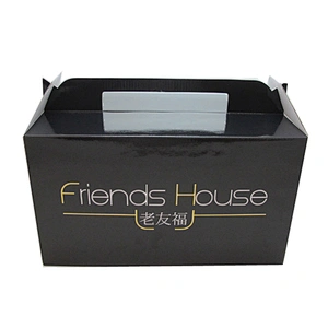 Custom Logo Luxury Rigid Packaging Box With Handle