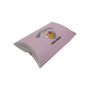 Bakery Candy Packaging Custom Pillow Paper Box with Logo