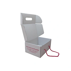 Wholesale Eco-friendly Custom Corrugated Paper Box with Ropes