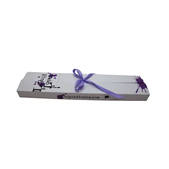 Rigid Cardboard Double-door Custom Hair Extension Packing Box with Ribbon