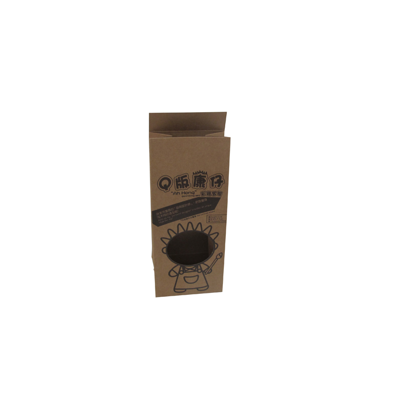 Brown Bakery Paper Bag without Handles with Window for Wholesale Custom