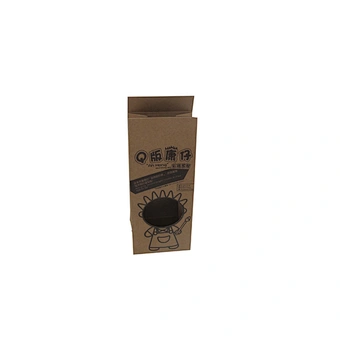 Brown Bakery Paper Bag without Handles with Window for Wholesale Custom