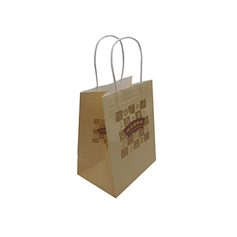Wholesale Custom Your Logo Kraft Paper Bag with Twisted Handles