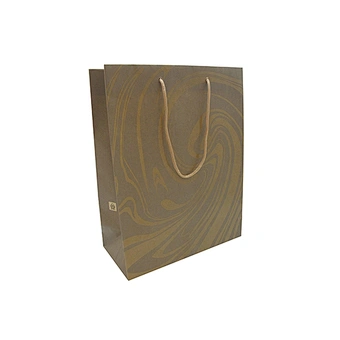 Custom Logo Eco-Friendly Wholesale Brown Kraft Paper Bag with Twist Handle