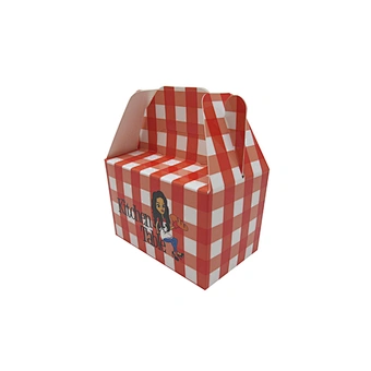 Cutom paper cake box with logo printing bakery packaging box with handle