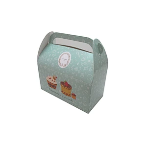 Custom cake box cupcake boxes logo printing with handle