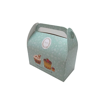 Custom cake box cupcake boxes logo printing with handle