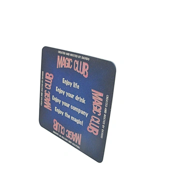 Square absorbent paper coffee drink cup coaster paper mat Design Cardboard paper beer coaster