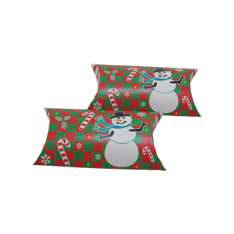 Eco-friendly Custom Christmas Pillow Gift Packing Boxes with Logo