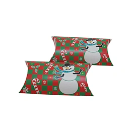 Eco-friendly Custom Christmas Pillow Gift Packing Boxes with Logo