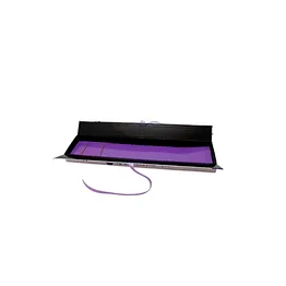Rigid Cardboard Double-door Custom Hair Extension Packing Box with Ribbon