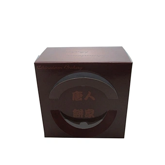 Custom Birthday Cake Box Wedding party transparent windows Bakery Cake boxes Muffin Cupcake Box with handle