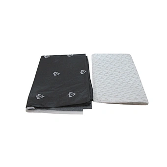 Eco friendly black wrapping tissue paper custom full printed tissue paper with logo print