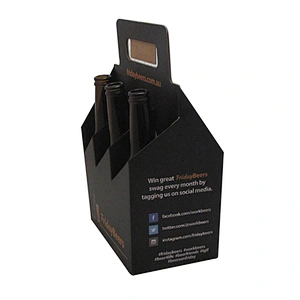 Luxury Premium Custom 6 Pack Beer Box with Handles