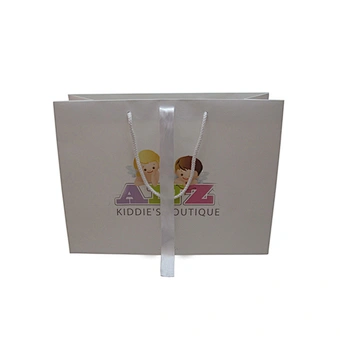 Eco-Friendly Wholesale Children Custom Printed Paper Bag with Handles and Ribbon