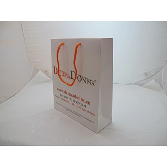 Wholesale White Paper Bag Printed Gift Bag With Cotton Rope