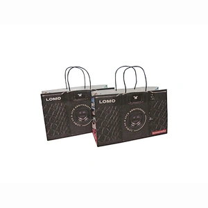 Wholesale Eco-Friendly Custom Design Gift Packing Kraft Paper Bag with Handles
