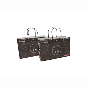 Wholesale Eco-Friendly Custom Design Gift Packing Kraft Paper Bag with Handles