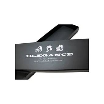 Wholesale Rigid Cardboard Lid&Base Luxury Gift Custom Hair Extension Packaging Box with Card