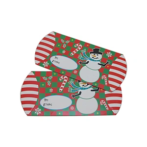 Eco-friendly Custom Christmas Pillow Gift Packing Boxes with Logo