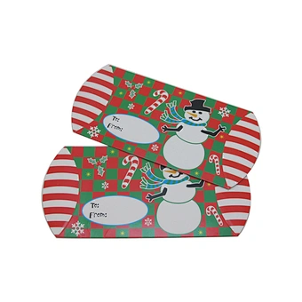 Eco-friendly Custom Christmas Pillow Gift Packing Boxes with Logo